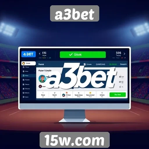 Interface do usuário do a3bet é intuitiva